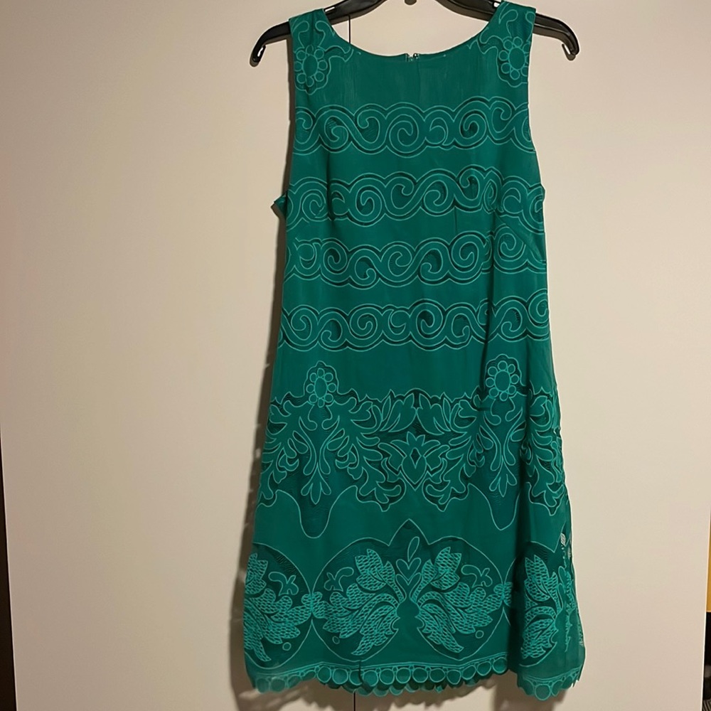 Eliza J Green Lace Shift Dress